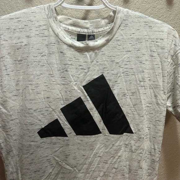 adidas Tops - Adidas Women’s Heathered Gray T-Shirt with Black Logo